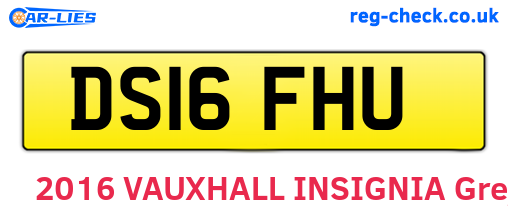 DS16FHU are the vehicle registration plates.