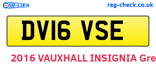 DV16VSE are the vehicle registration plates.