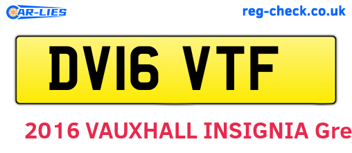 DV16VTF are the vehicle registration plates.