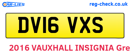 DV16VXS are the vehicle registration plates.