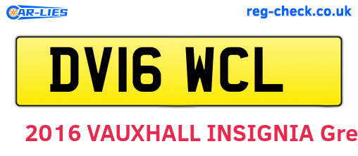 DV16WCL are the vehicle registration plates.