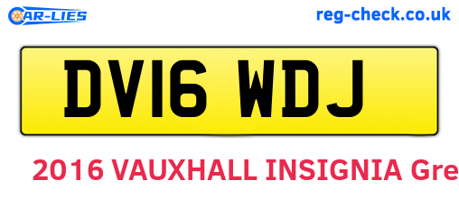 DV16WDJ are the vehicle registration plates.