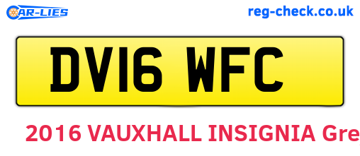 DV16WFC are the vehicle registration plates.