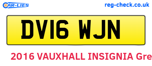 DV16WJN are the vehicle registration plates.