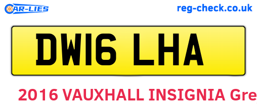DW16LHA are the vehicle registration plates.