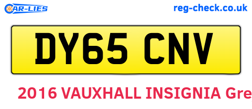 DY65CNV are the vehicle registration plates.