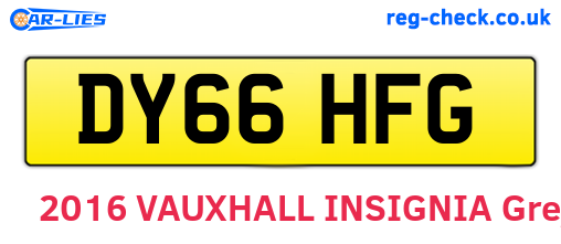 DY66HFG are the vehicle registration plates.
