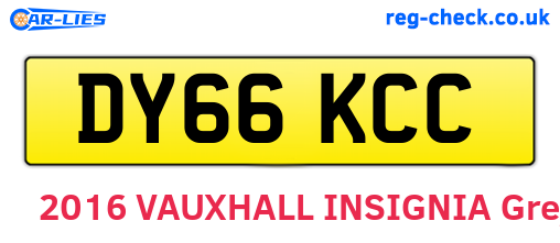DY66KCC are the vehicle registration plates.