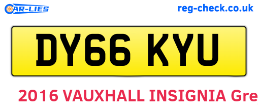 DY66KYU are the vehicle registration plates.