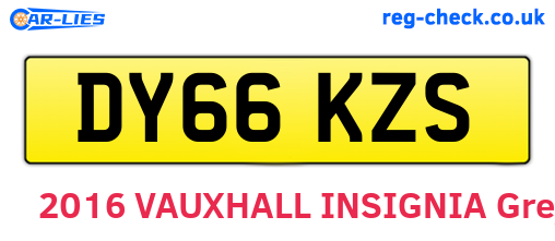 DY66KZS are the vehicle registration plates.
