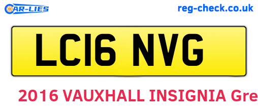LC16NVG are the vehicle registration plates.
