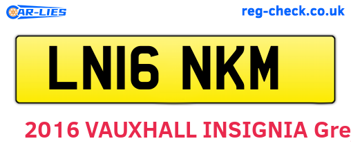 LN16NKM are the vehicle registration plates.