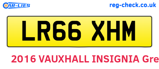 LR66XHM are the vehicle registration plates.