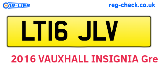 LT16JLV are the vehicle registration plates.