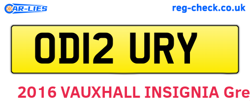 OD12URY are the vehicle registration plates.