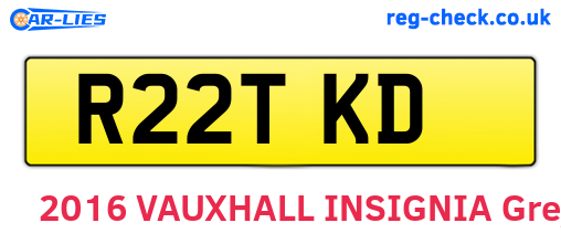 R22TKD are the vehicle registration plates.