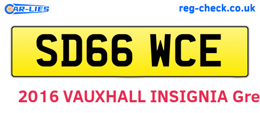 SD66WCE are the vehicle registration plates.