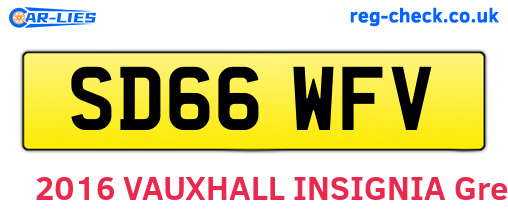 SD66WFV are the vehicle registration plates.