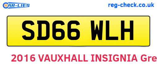 SD66WLH are the vehicle registration plates.