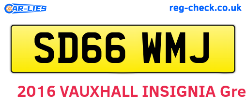 SD66WMJ are the vehicle registration plates.