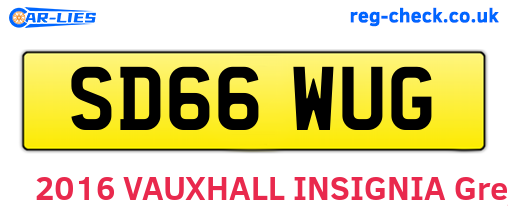 SD66WUG are the vehicle registration plates.