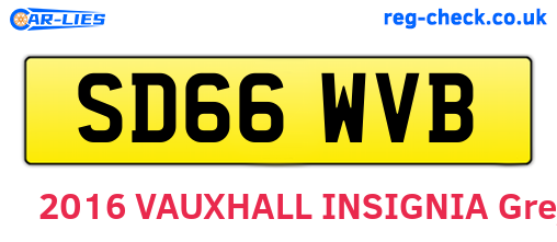 SD66WVB are the vehicle registration plates.
