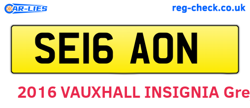 SE16AON are the vehicle registration plates.
