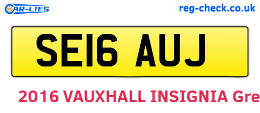SE16AUJ are the vehicle registration plates.
