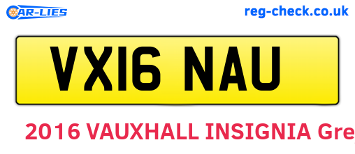 VX16NAU are the vehicle registration plates.