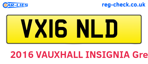 VX16NLD are the vehicle registration plates.