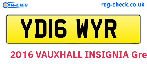 YD16WYR are the vehicle registration plates.