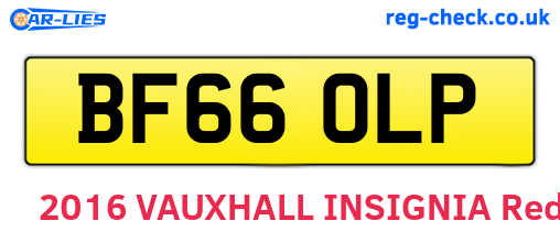 BF66OLP are the vehicle registration plates.