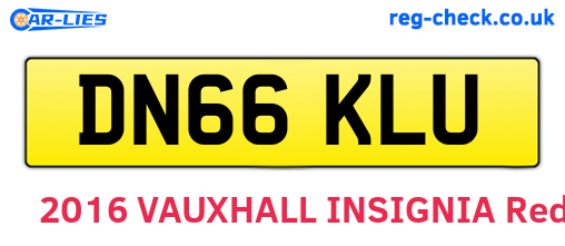 DN66KLU are the vehicle registration plates.