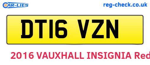 DT16VZN are the vehicle registration plates.