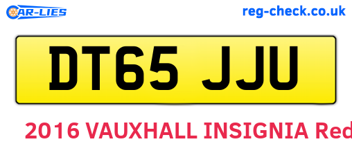 DT65JJU are the vehicle registration plates.