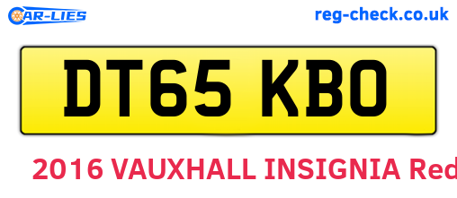DT65KBO are the vehicle registration plates.
