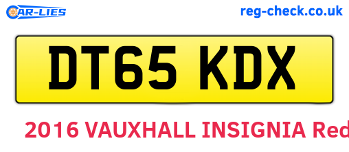 DT65KDX are the vehicle registration plates.