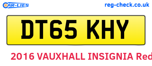 DT65KHY are the vehicle registration plates.