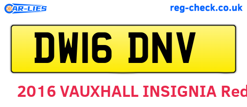 DW16DNV are the vehicle registration plates.