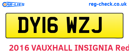 DY16WZJ are the vehicle registration plates.