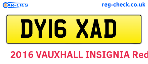 DY16XAD are the vehicle registration plates.