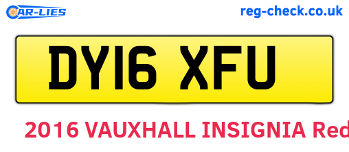 DY16XFU are the vehicle registration plates.