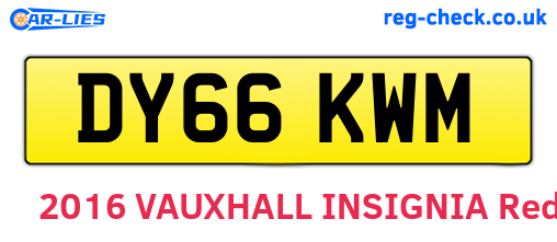 DY66KWM are the vehicle registration plates.