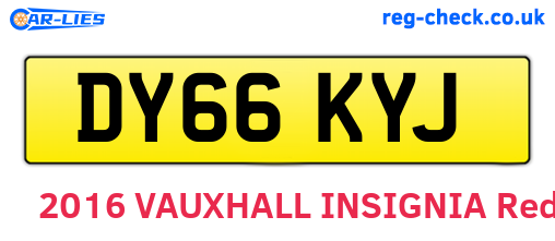DY66KYJ are the vehicle registration plates.