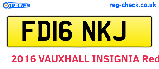 FD16NKJ are the vehicle registration plates.