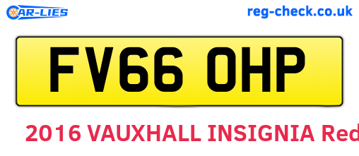 FV66OHP are the vehicle registration plates.
