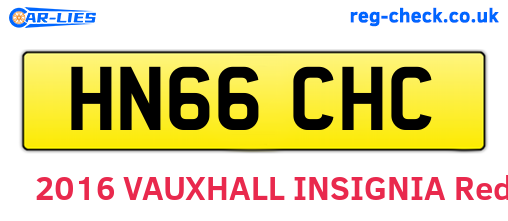 HN66CHC are the vehicle registration plates.