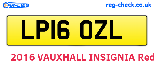 LP16OZL are the vehicle registration plates.