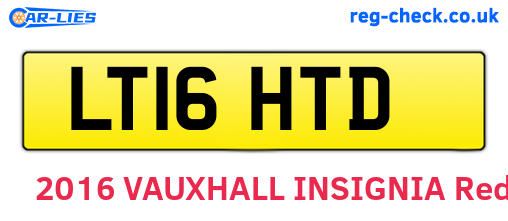 LT16HTD are the vehicle registration plates.