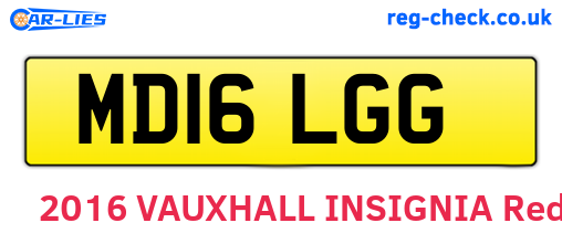 MD16LGG are the vehicle registration plates.